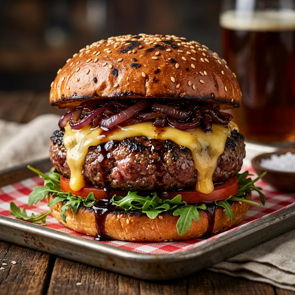 Hamburguesa artesanal de Doze Burger & Drink